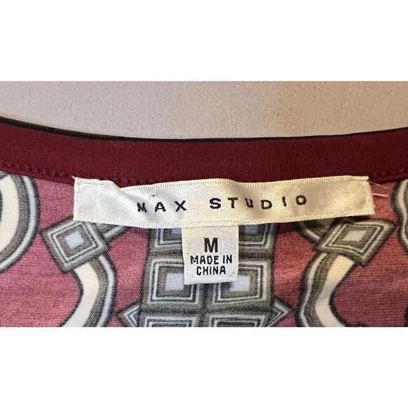 Max Studio Geometric Print Dress M - Picture 3 of 5